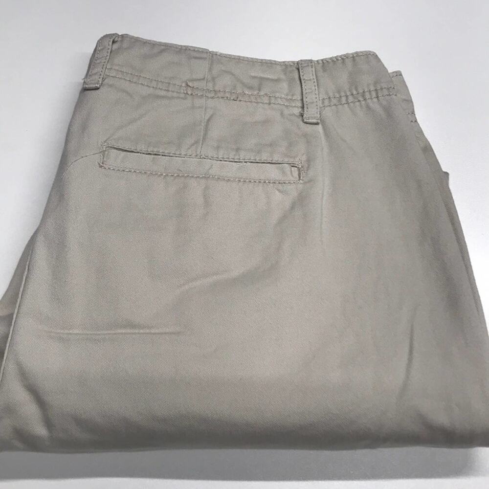 ELLE Womens 8 Capri Cotton Khaki Pants